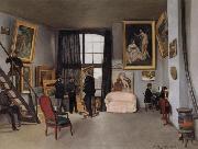 Frederic Bazille The Artist's Studio at 9 Rue de la Condamine in Paris china oil painting artist